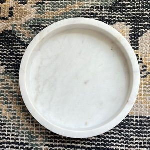 Round marble tray